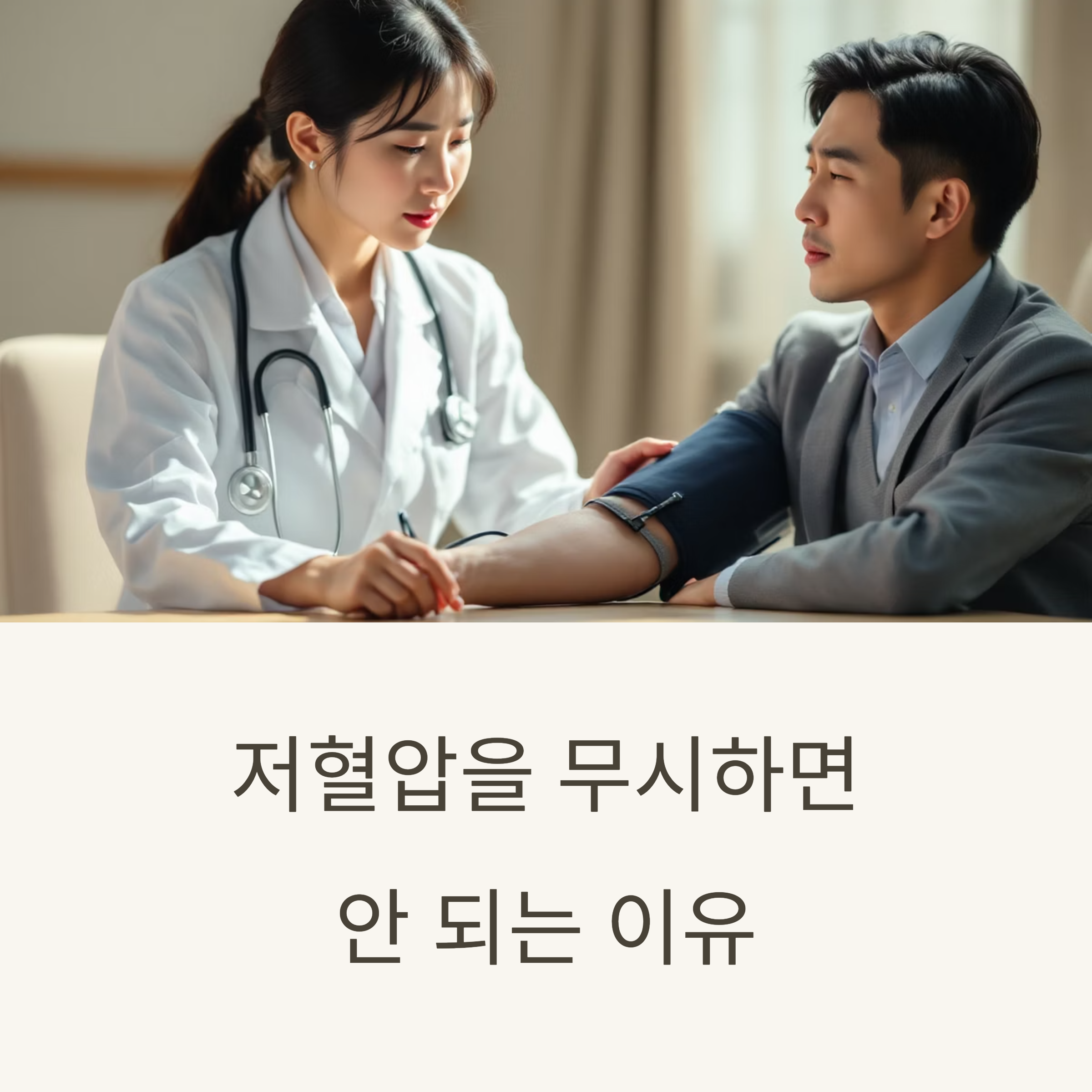 저혈압을 무시하면 안 되는 이유