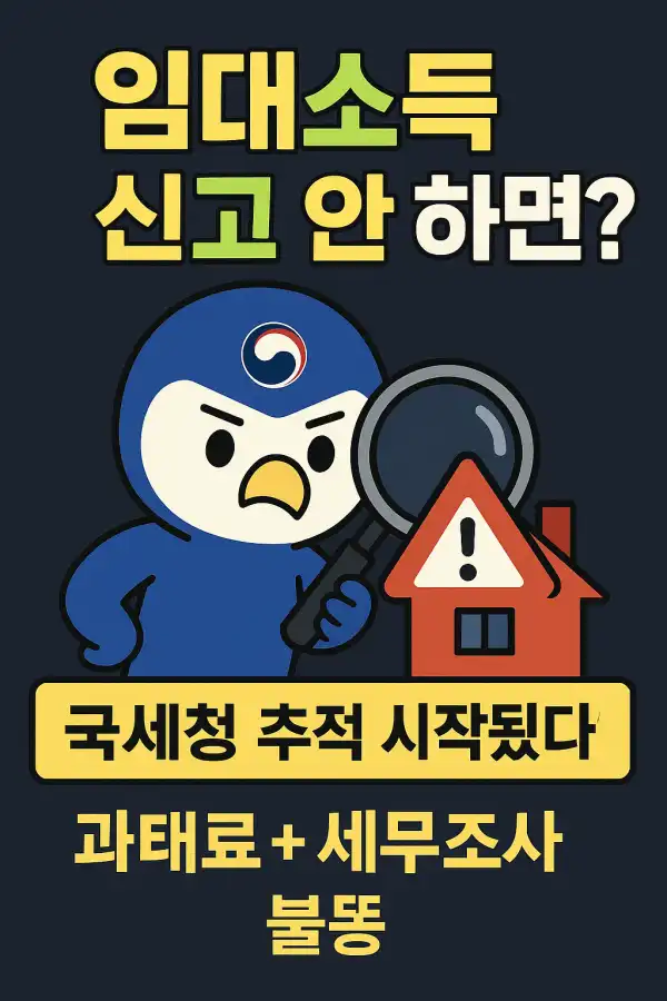 임대소득 미신고 시 불이익과 국세청 추적 방법