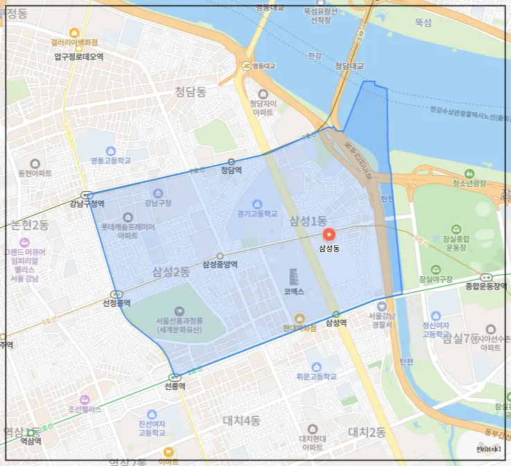 삼성동-근처-지도