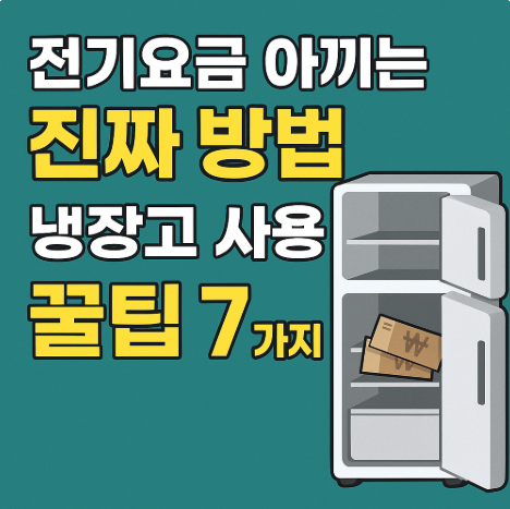 냉장고 사용 꿀팁 7가지