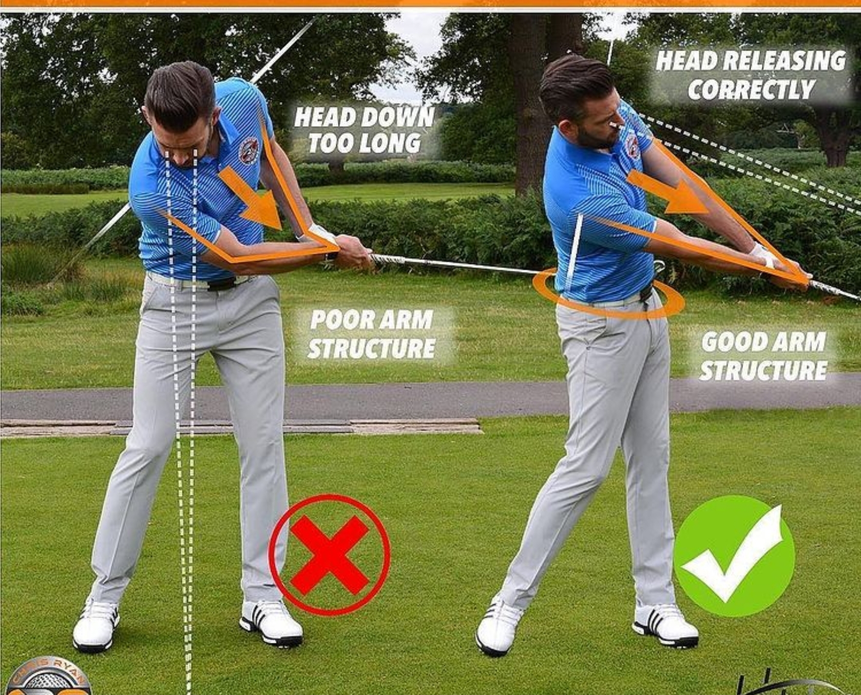 골프 팔로우스루 사진
