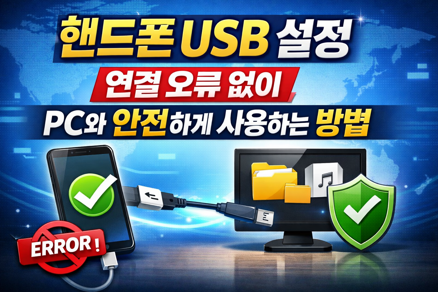 핸드폰 usb 설정