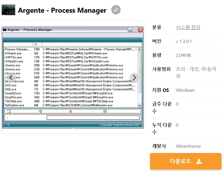 Argente-Process-Manager