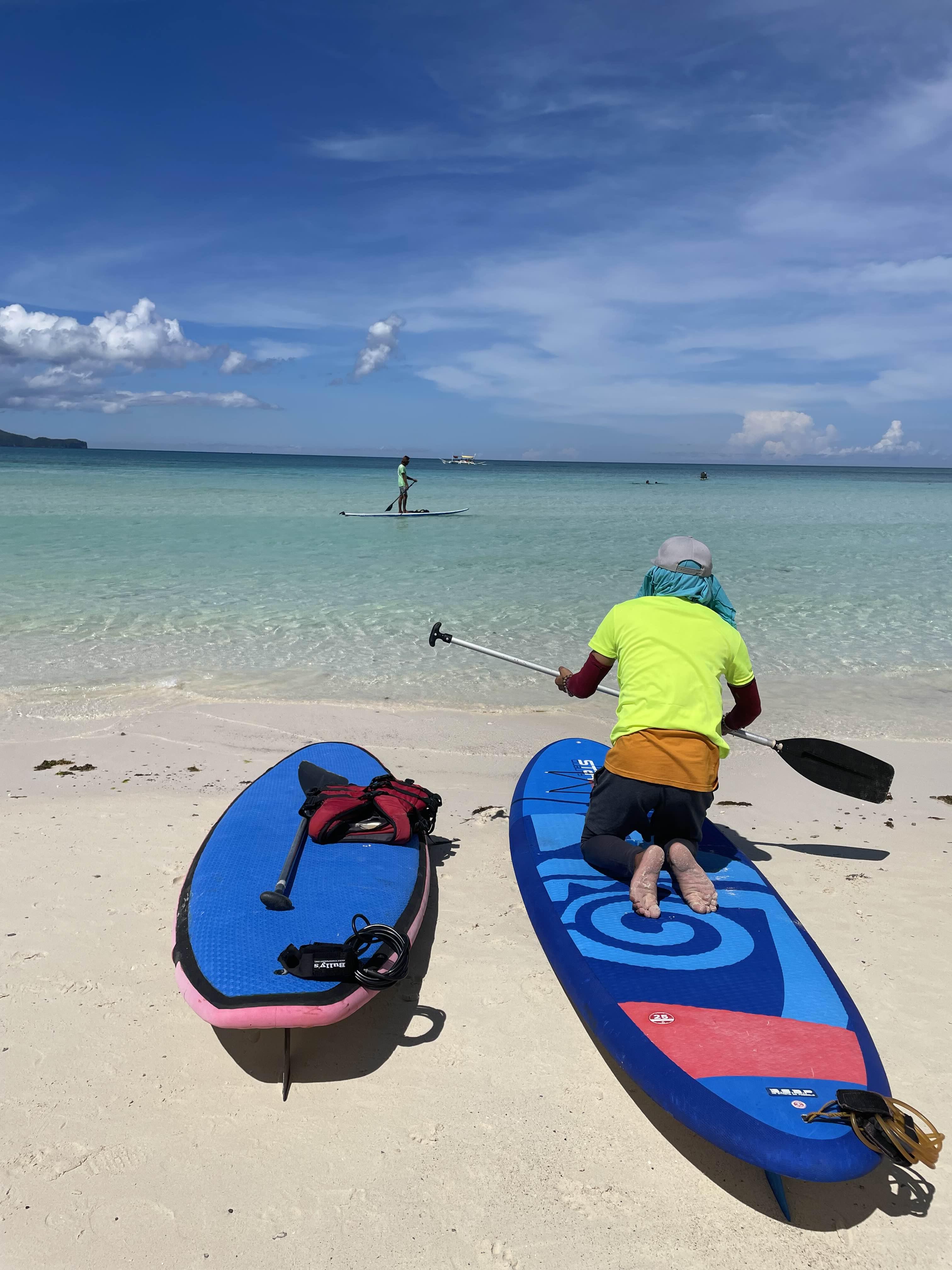 패들보트 강습 사진