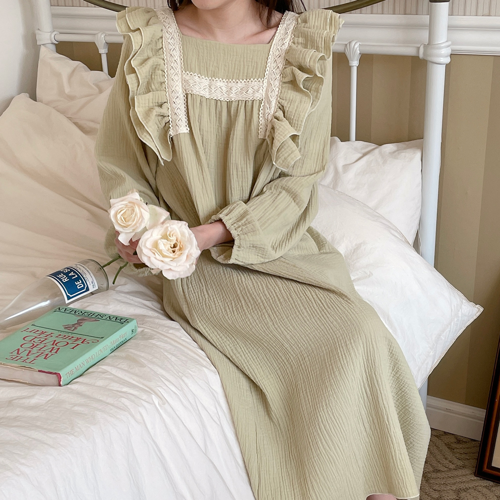 원피스 잠옷 빅사이즈 요루 순면 임산부 파자마