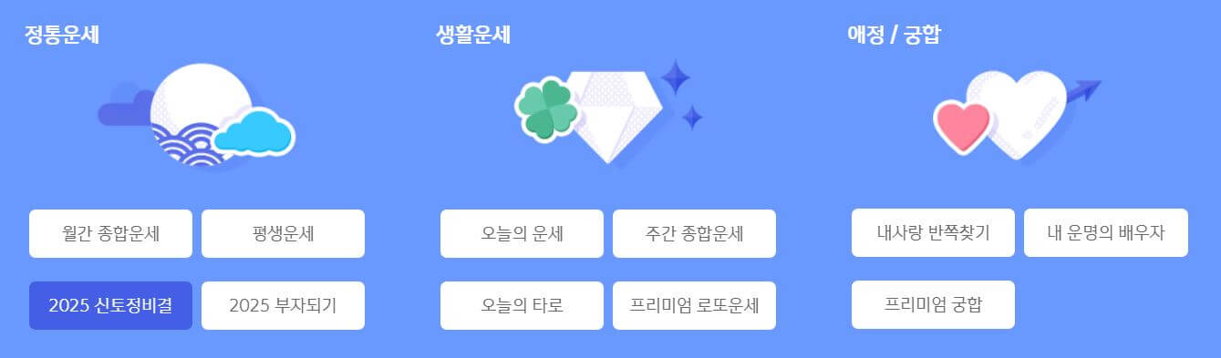 2025무료토정비결