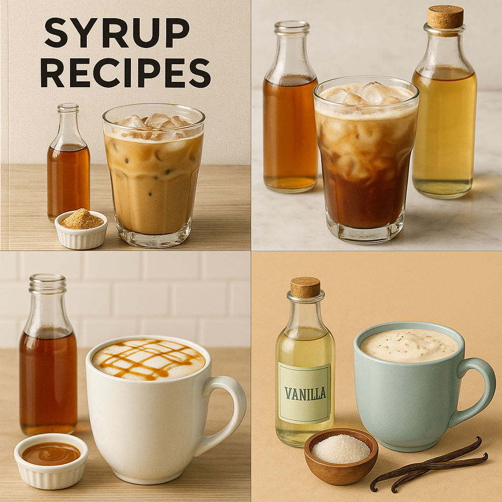 홈카페 시럽 레시피 4가지