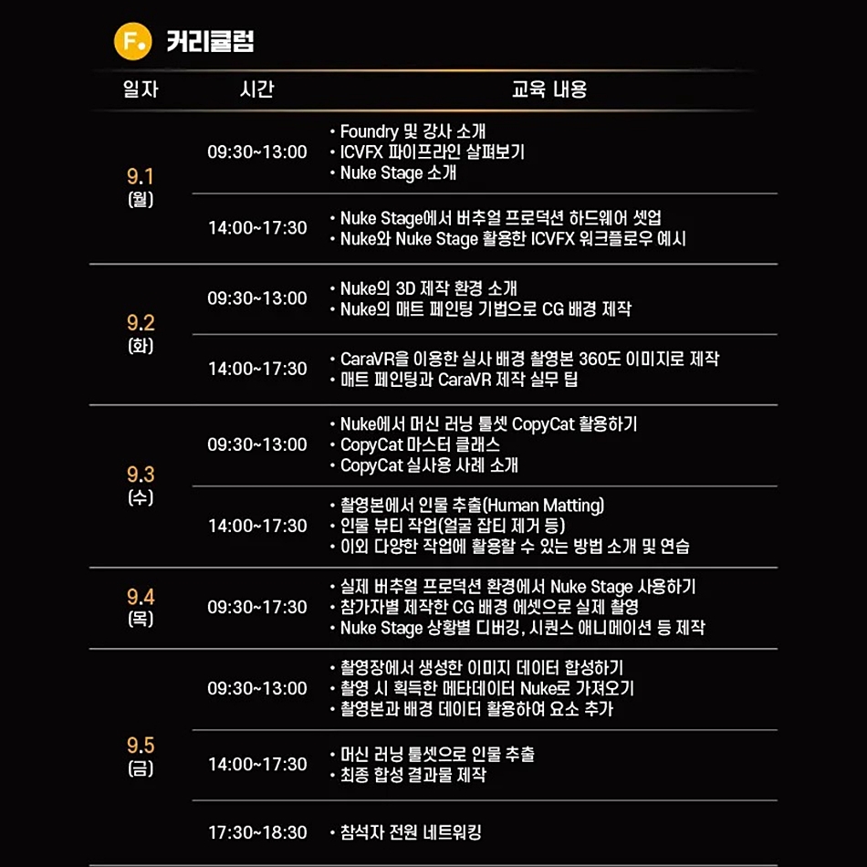 2025 해외선진기술교육 Foundry 워크숍 타임데이블