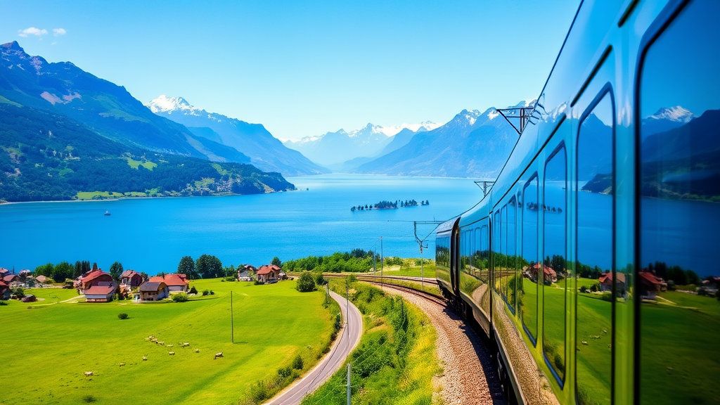 프랑스에서 스위스로 가는 알프스 횡단 기차 여행