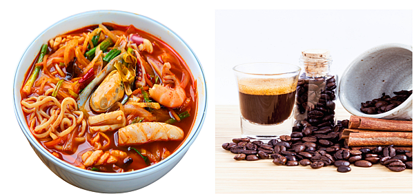 위 건강에 안 좋은 자극적인 음식, 카페인