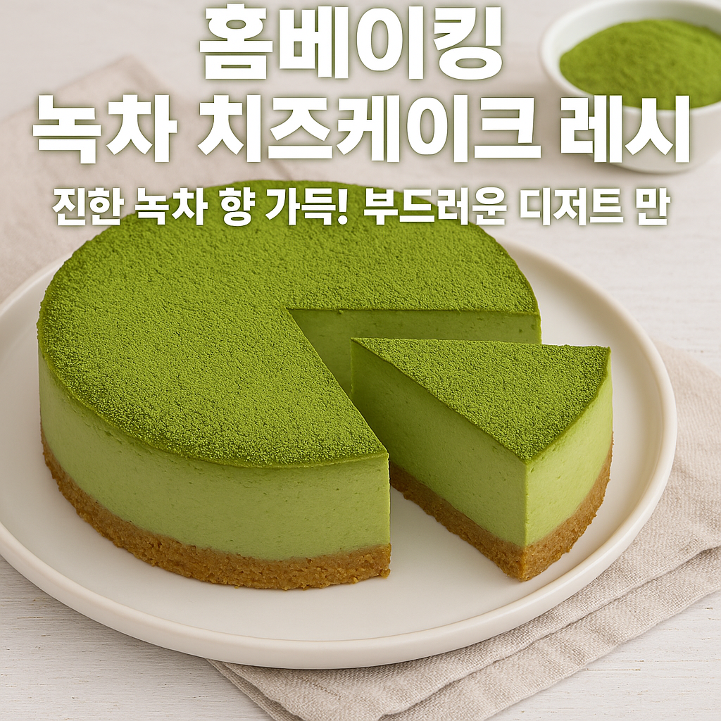 녹차 치즈케이크 레시피