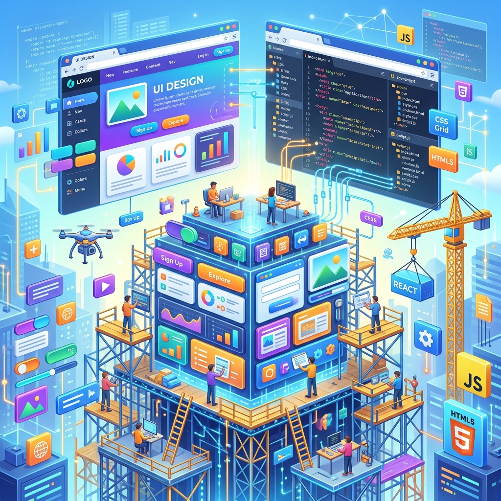 프론트엔드 (Frontend): 사용자의 눈에 보이는 무대