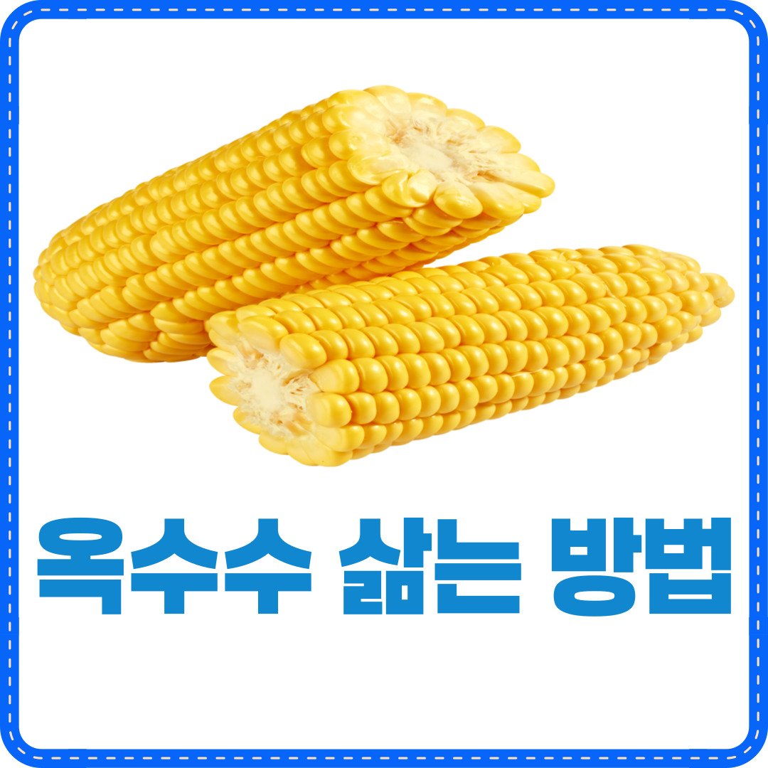 옥수수 삶는 방법