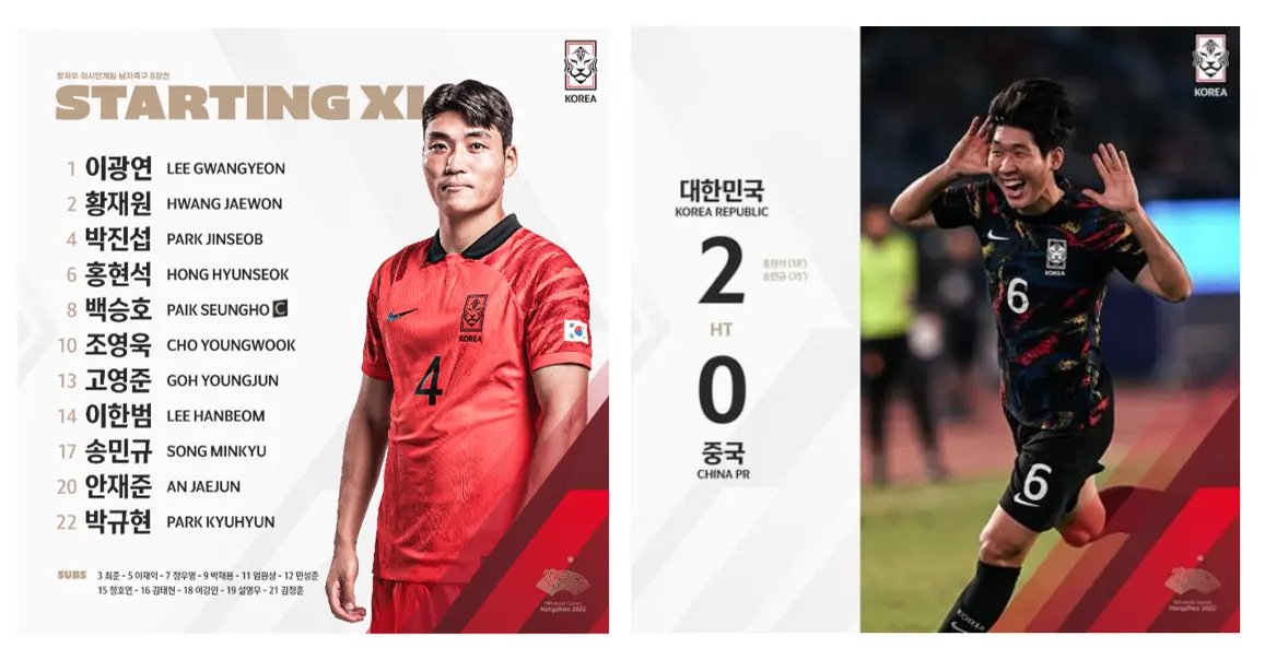 제19회-항저우-아시안게임-남자축구-8강-중국-결과