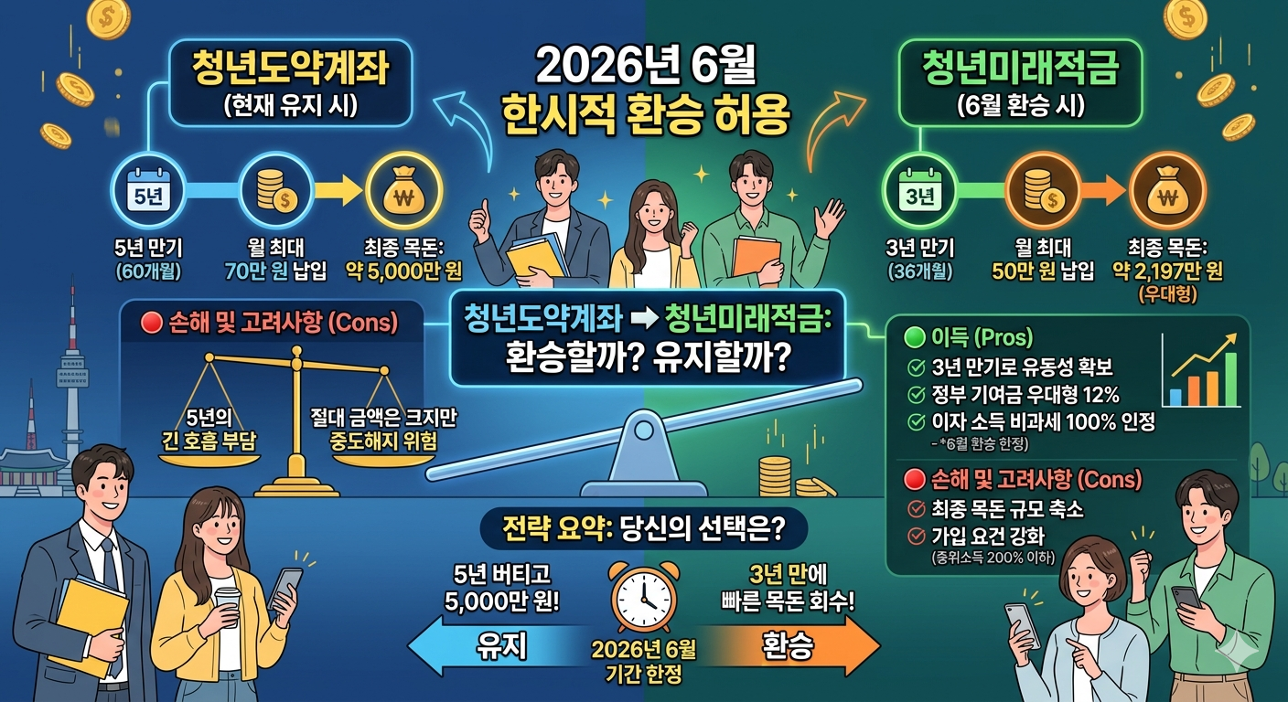 2026년 6월 한시적 청년미래적금 환승 정부가 허락한 한 번의 기회!!, 기여금 100% 보존?