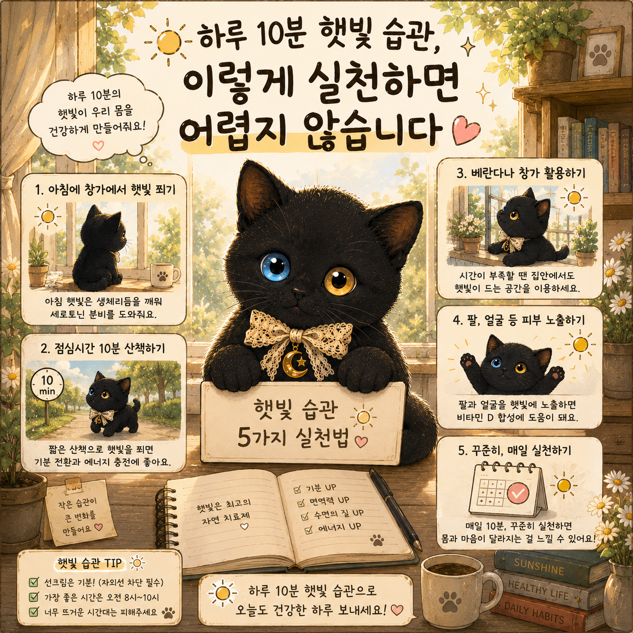 하루 10분 햇빛 습관, 이렇게 실천하면 어렵지 않습니다