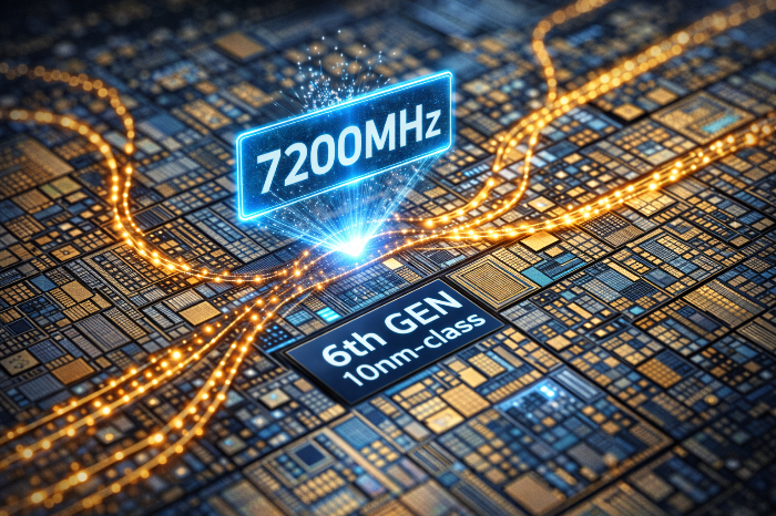 HBM4 기술 개발의 낙수 효과로 인해 상향 평준화되는 소비자용 고클럭 메모리 사양.