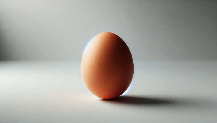계란 형태가 디테일하게 보이는 이미지