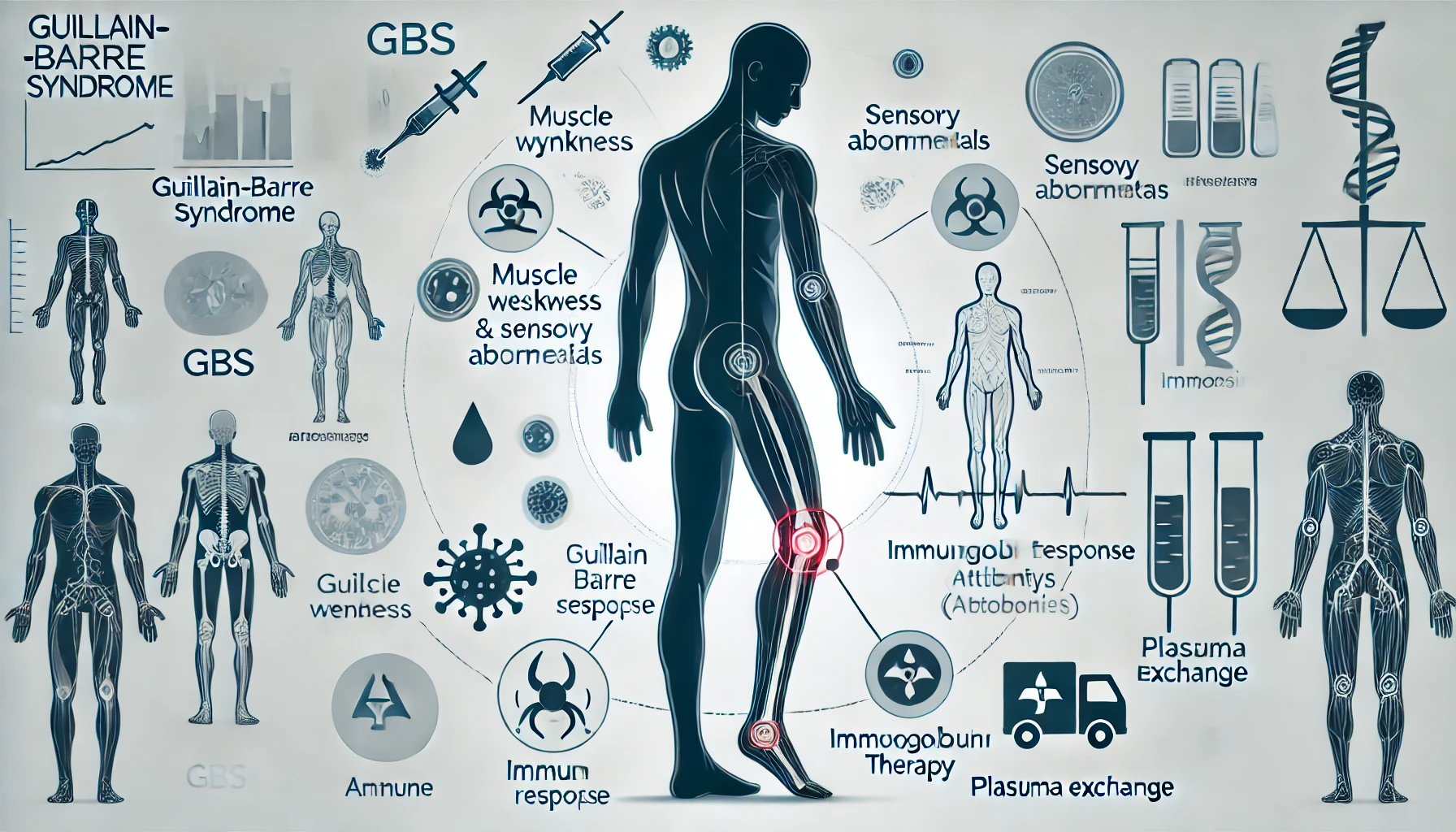길랑-바레 증후군 (Guillain-Barré Syndrome) 증상, 진단 그리고 치료 - 요약