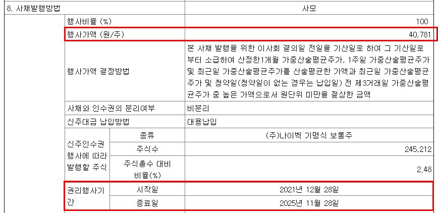 신주인수권부사채 공시 (3)