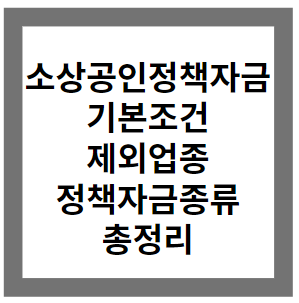 소상공인정책자금