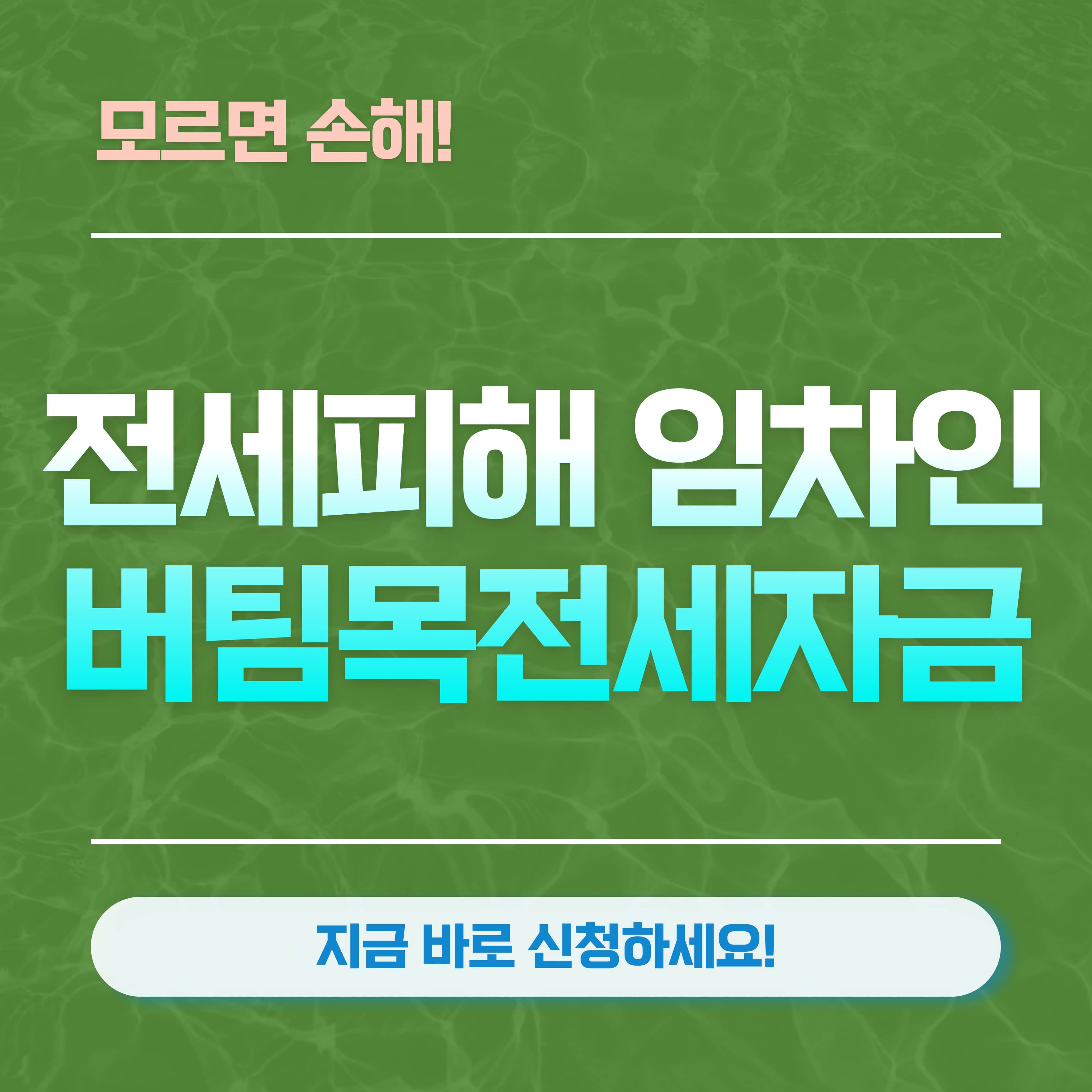 전세피해 임차인 버팀목전세자금