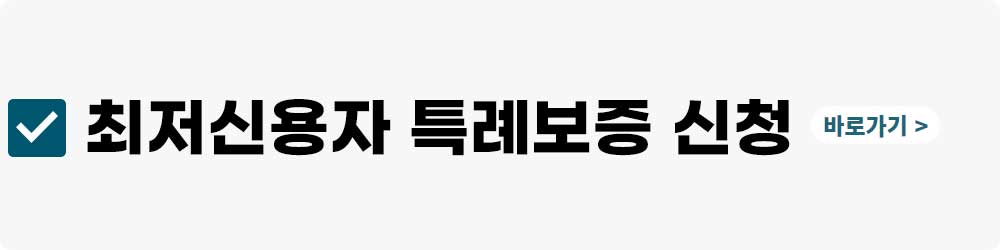 최저신용자 특례보증 대출 신청