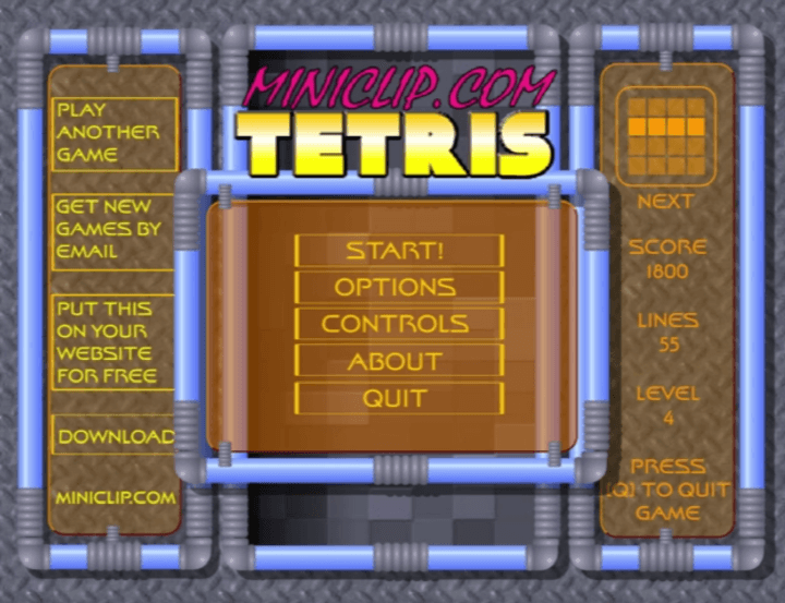 테트리스-무료-플래시게임-종료-화면