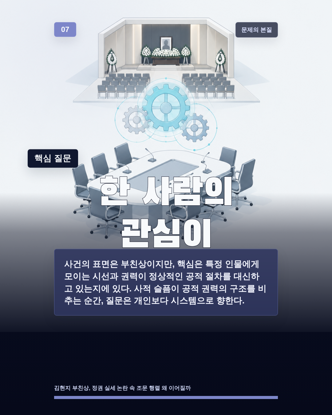 한 사람의 관심이