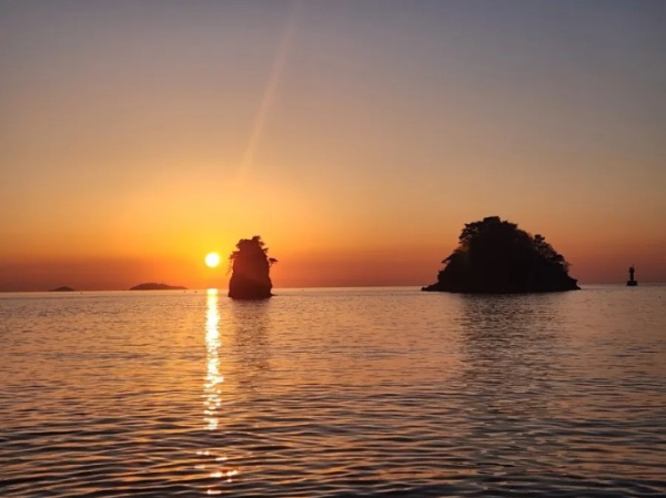 꽃지해수욕장 일몰 사진