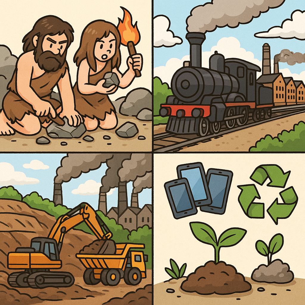 지구의 상처, 인간의 흔적 – 채굴과 문명의 진화