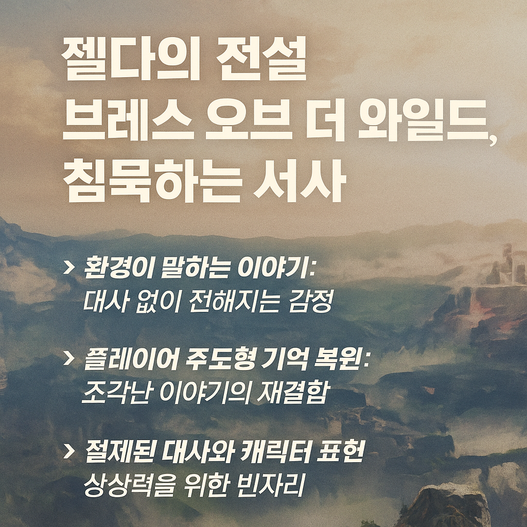 젤다의 전설: 브레스 오브 더 와일드, 침묵하는 서사