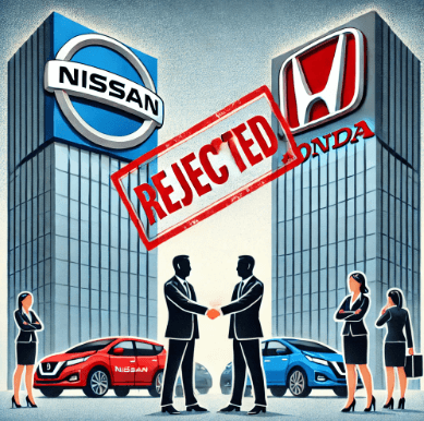 닛산, 혼다의 합병 제안 거부