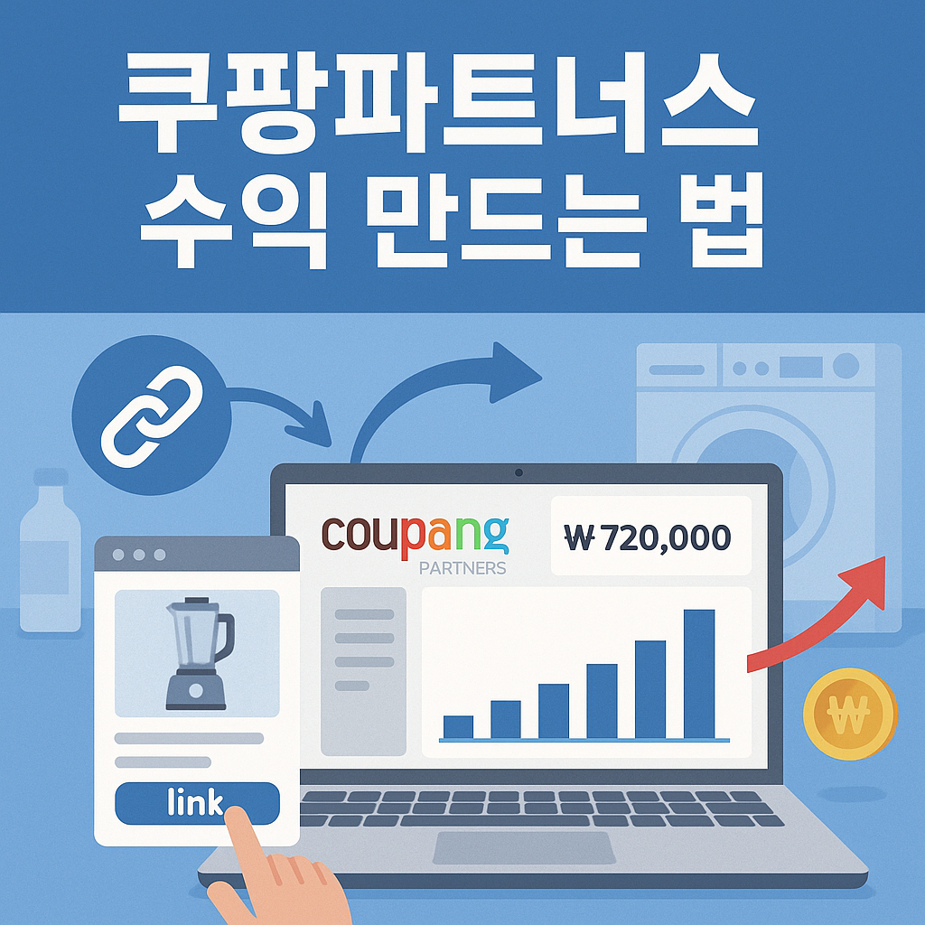 쿠팡파트너스 수익 만드는 법