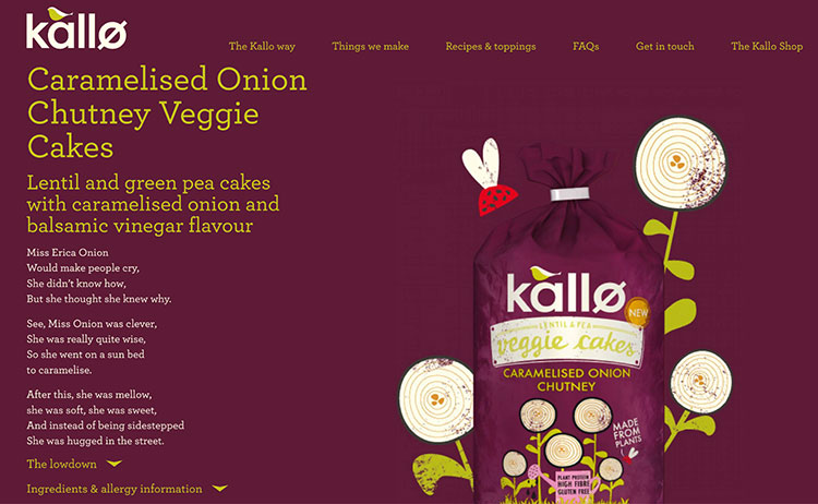 Kallo 웹사이트