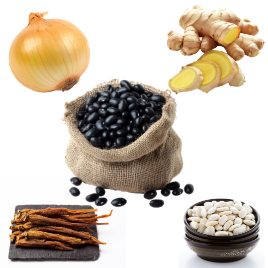 양파/생강/검은콩/작두콩/홍삼