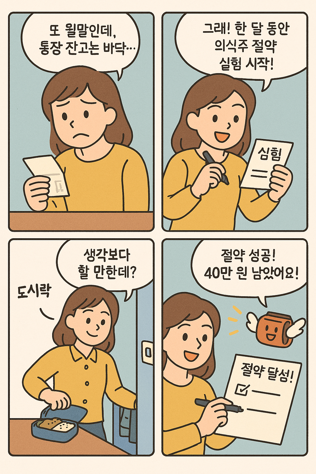 의식주 지출 줄이기 프로젝트: 1달 실험 후기