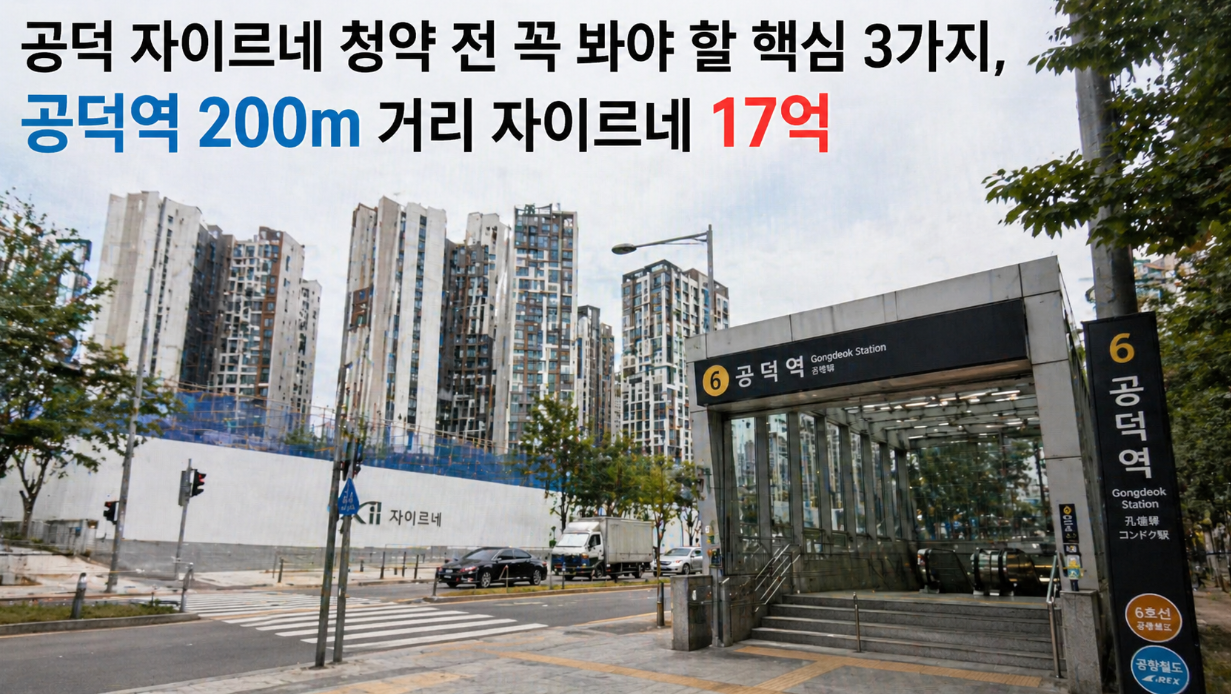 공덕 자이르네 청약 전 꼭 확인할 3가지 핵심사항 정리