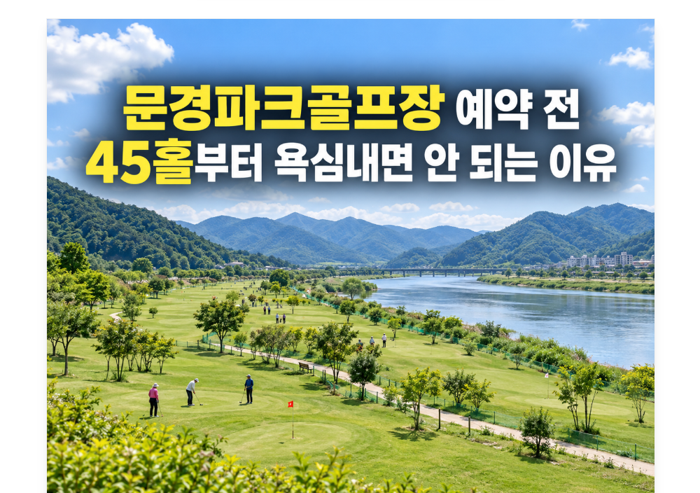 문경파크골프장 예약 방법 및 이용 안내, 45홀부터 욕심내면 안 되는 이유