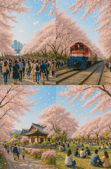 국내 벚꽃 지역별 코스 정리 관련 이미지