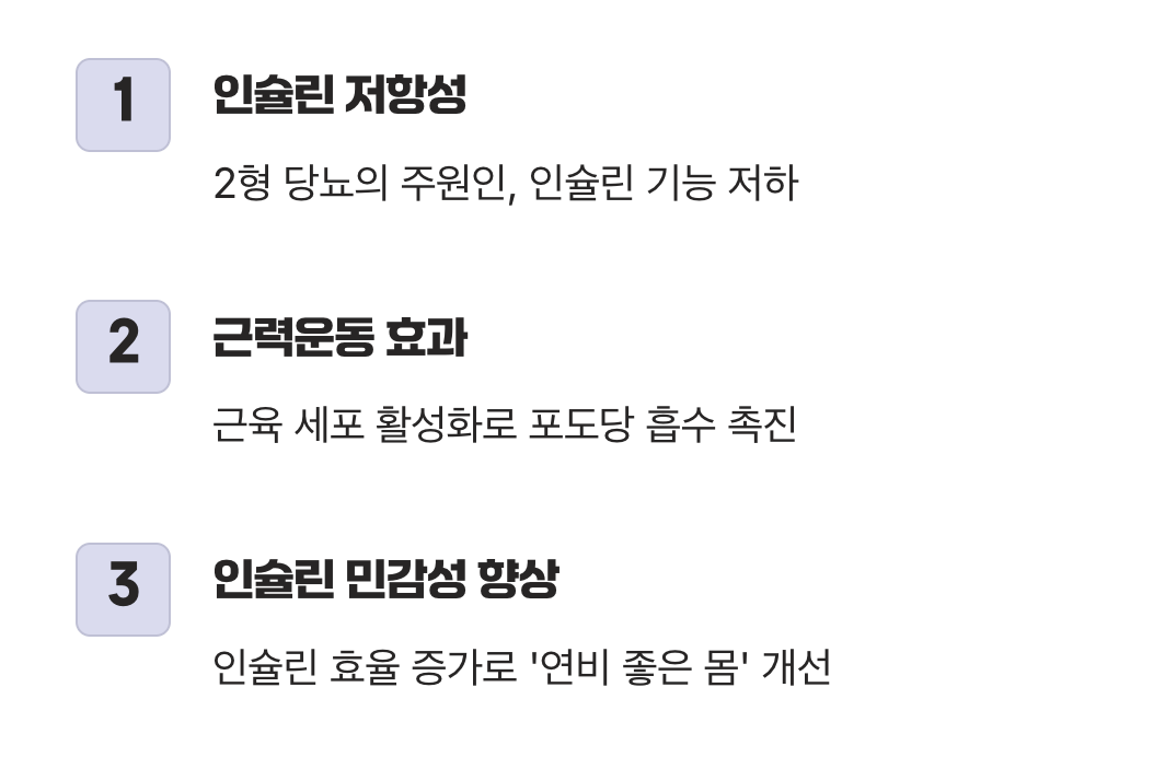 인슐린이 일하기 좋은 환경 만들기