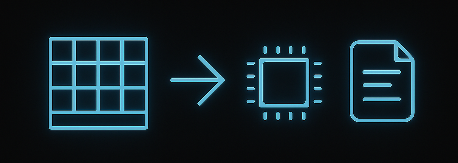 데이터 정렬·검색·저장을 모듈화해 표현한 상품 리스트 구조 일러스트