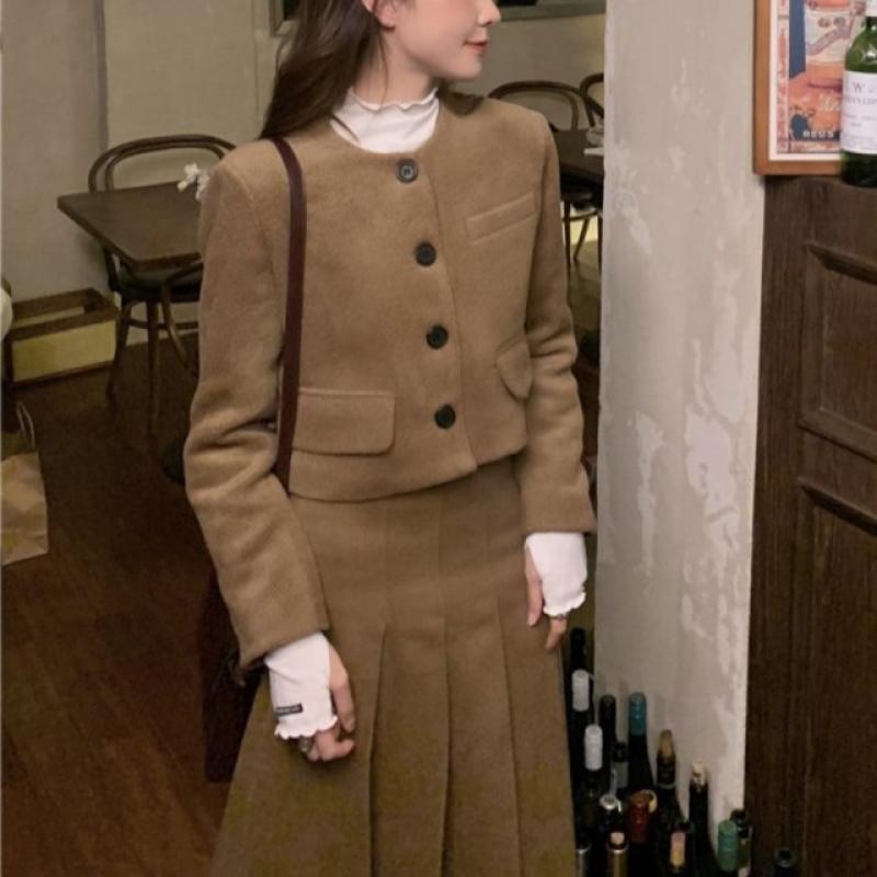 자켓스커트셋업 겨울투피스 투피스 가을 하객룩