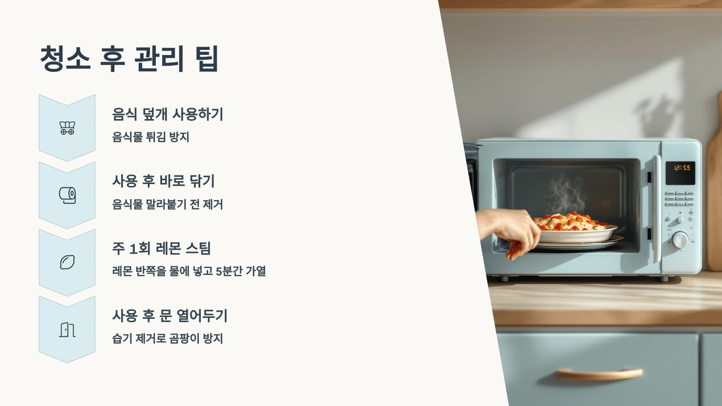 청소 후 관리 팁