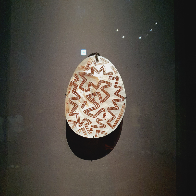 무지개 뱀 자개 펜던트 리지