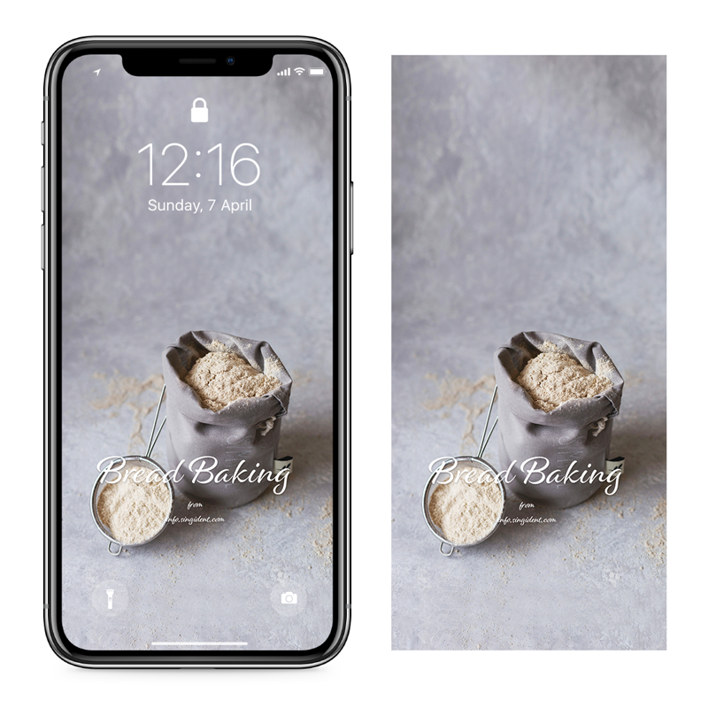 01 밀가루 C - Bread Baking 갈색배경화면