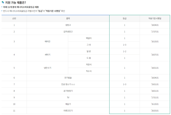 환급-신청-가능-제품-조회-페이지
