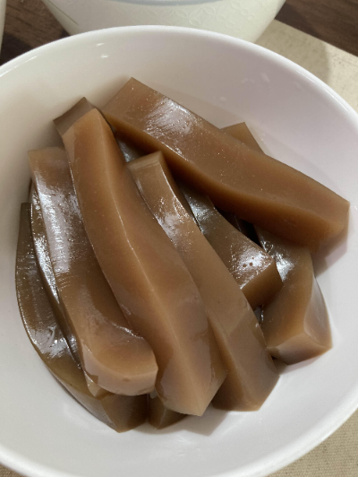 도토리 묵 완성