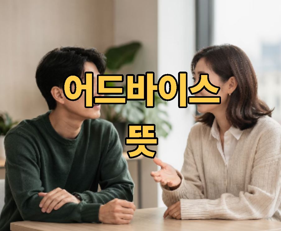 어드바이스 뜻