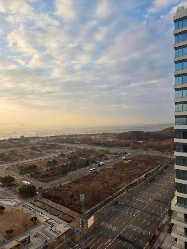 호텔객실 바깥 풍경